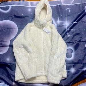 Uniqlo Women’s Windproof Fluffy Yarn Fleece Hoodie size XL